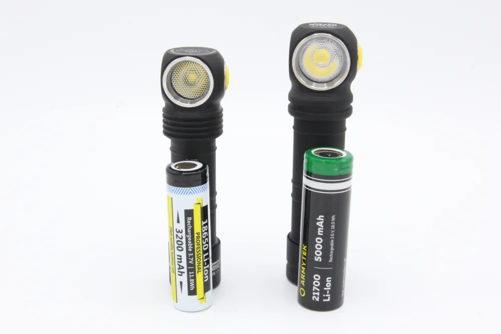 Armytek LED Wizard Pro XHP50 (18650) vs  Armytek Wizard C2 PRO MAX (27100)